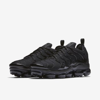 Nike Air VaporMax Plus - Férfi Utcai Cipő - Fekete/Sötét Szürke/Fekete